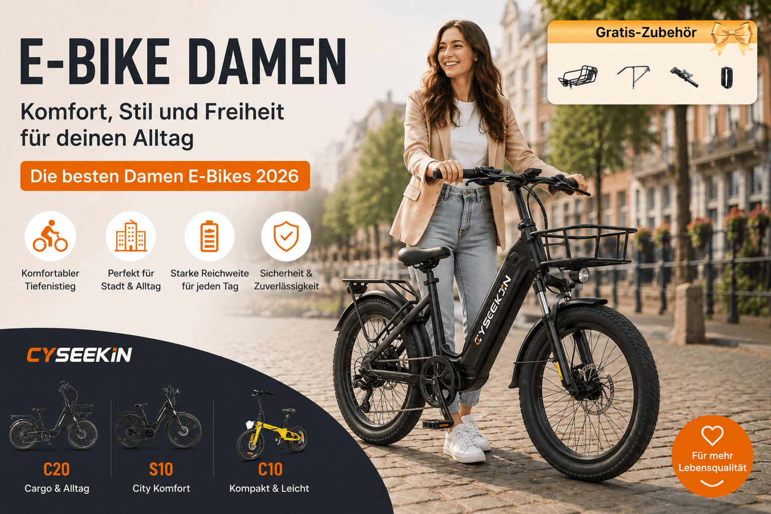 E-Bike Damen: Die besten Damen E-Bikes für Alltag, Stadt & Pendeln 2026