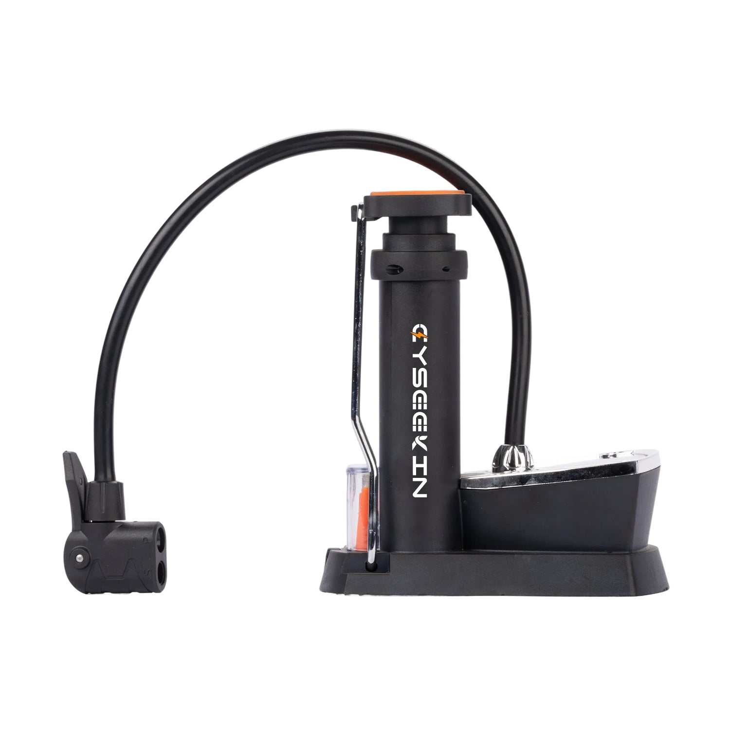 Fahrrad-Fußpumpe mit Manometer (AV/SV)