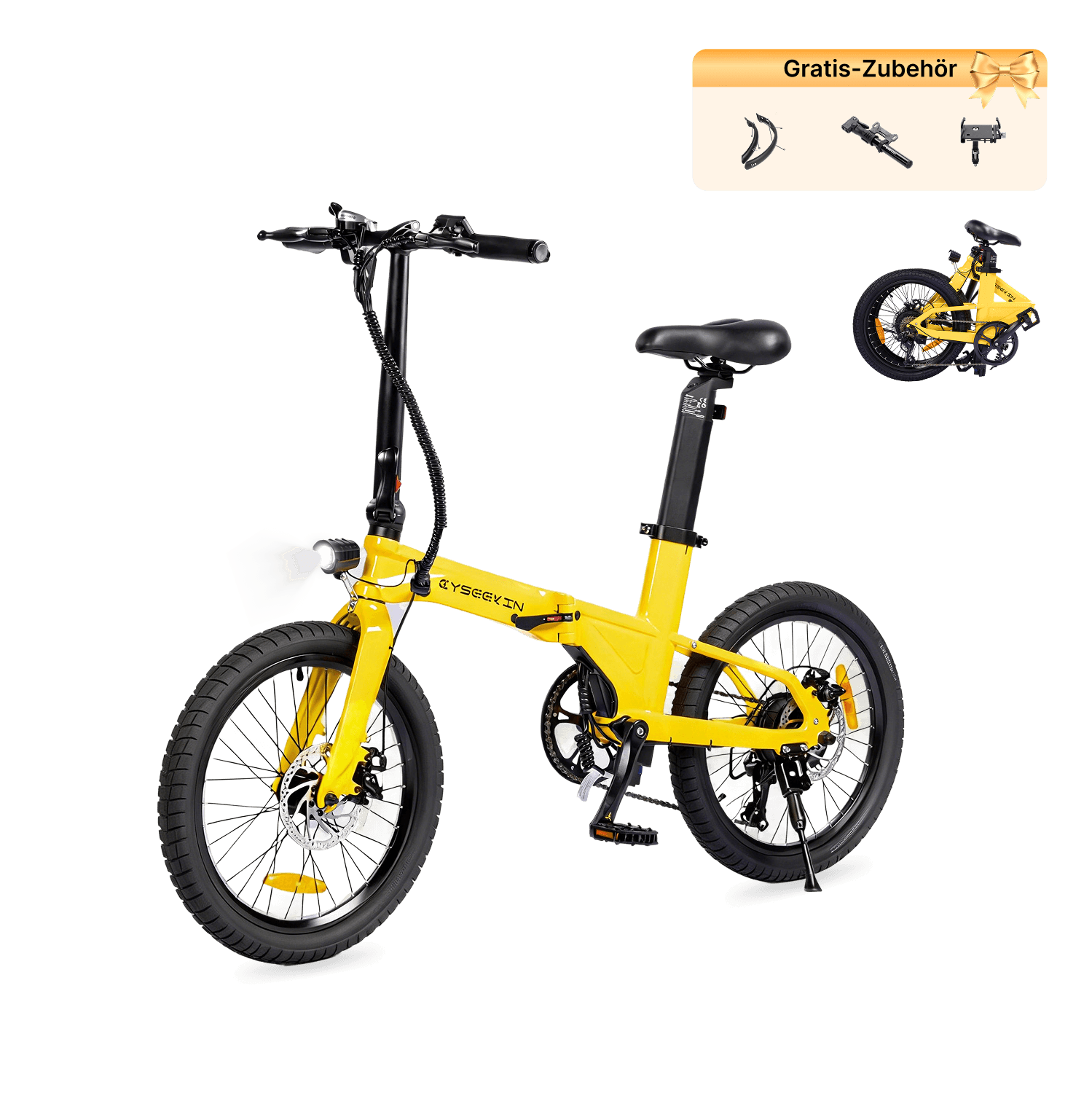 klapprad real Cyseekin C10 Klapprad E-Bike 20 Zoll – Cyseekin Bike