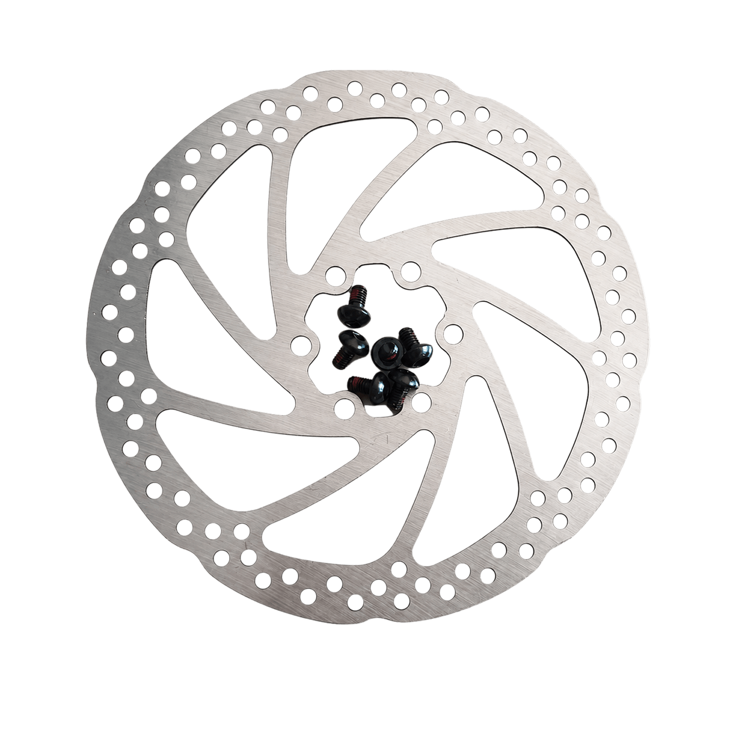 Silberne Bremsscheibe mit Schrauben für das Cyseekin C10 E-Bike