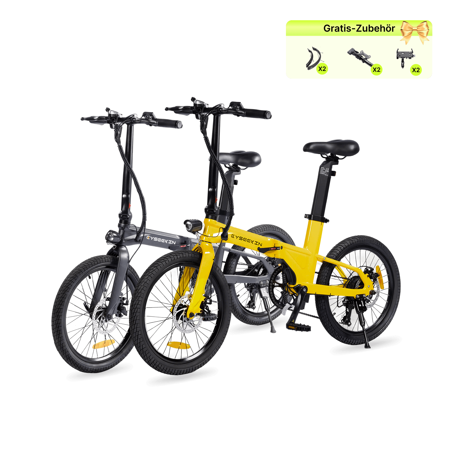Cyseekin C10 Falt-E-Bike Doppelpack – Perfekt für Paare & Pendler