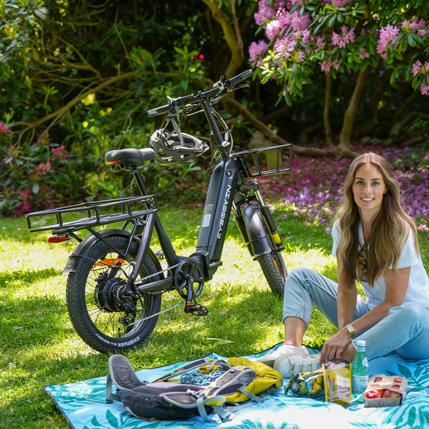 C20 Bicicleta eléctrica plegable con cuadro bajo