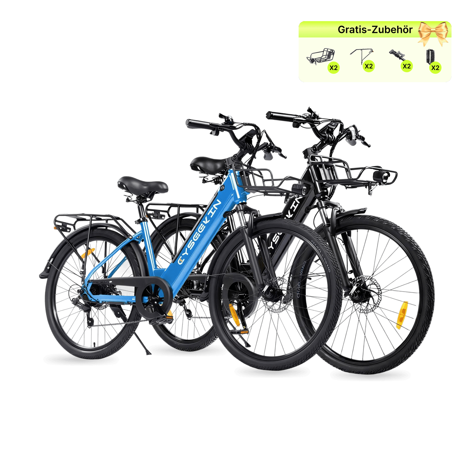 Cyseekin S10 City E-Bike 2er-Set – Ideal für Paare & Familien