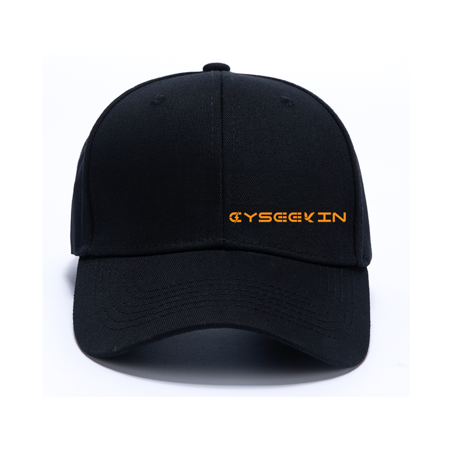 Cyseekin Cap Schwarz – Unisex Baseball Cap mit gesticktem Logo