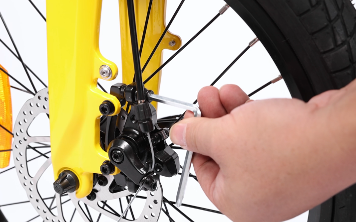 Bremsscheiben-Geräusche einstellen beim Cyseekin C10