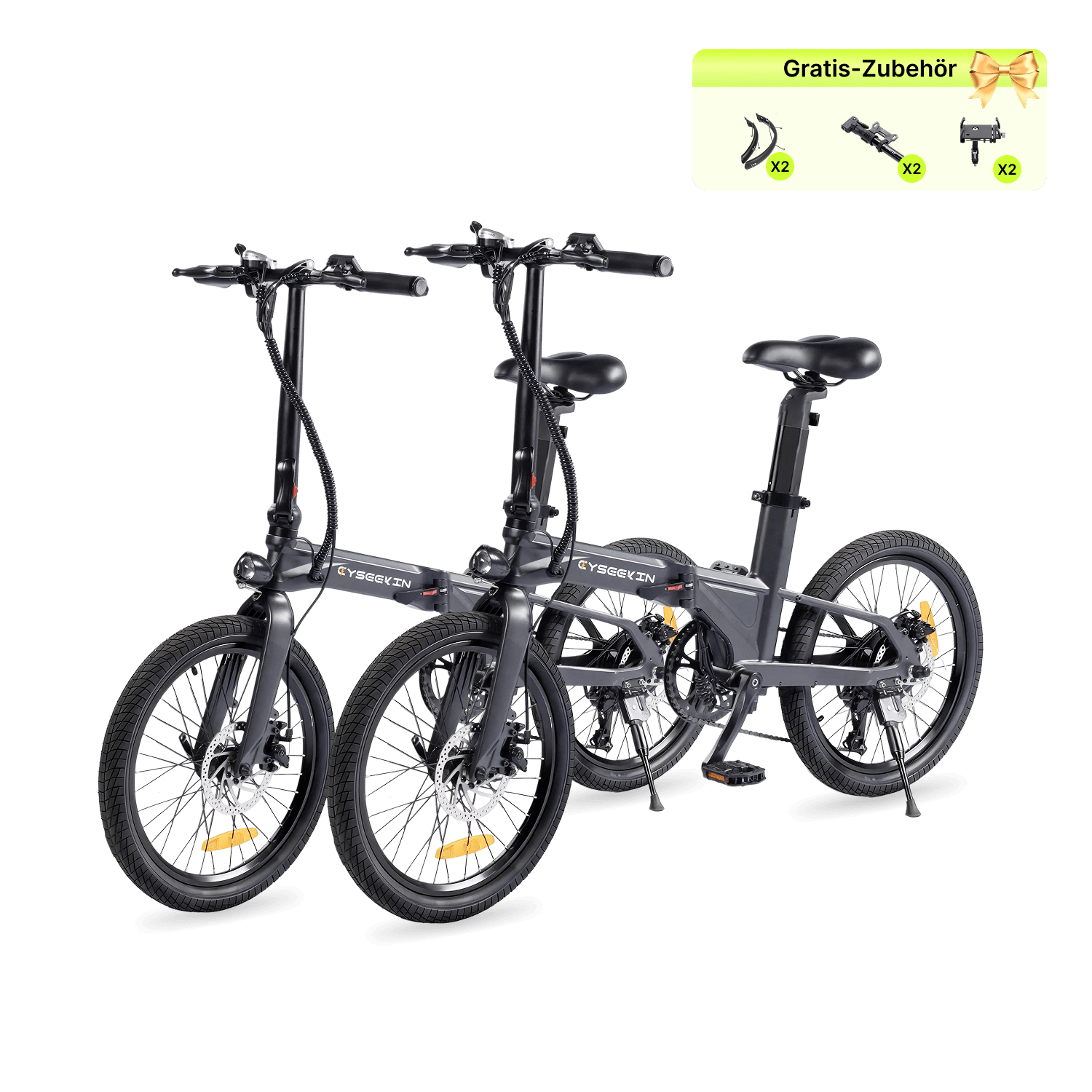 Cyseekin C10 Falt-E-Bike Doppelpack – Perfekt für Paare & Pendler
