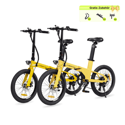 Pack double vélo électrique pliant Cyseekin C10 – Parfait pour couples & navetteurs