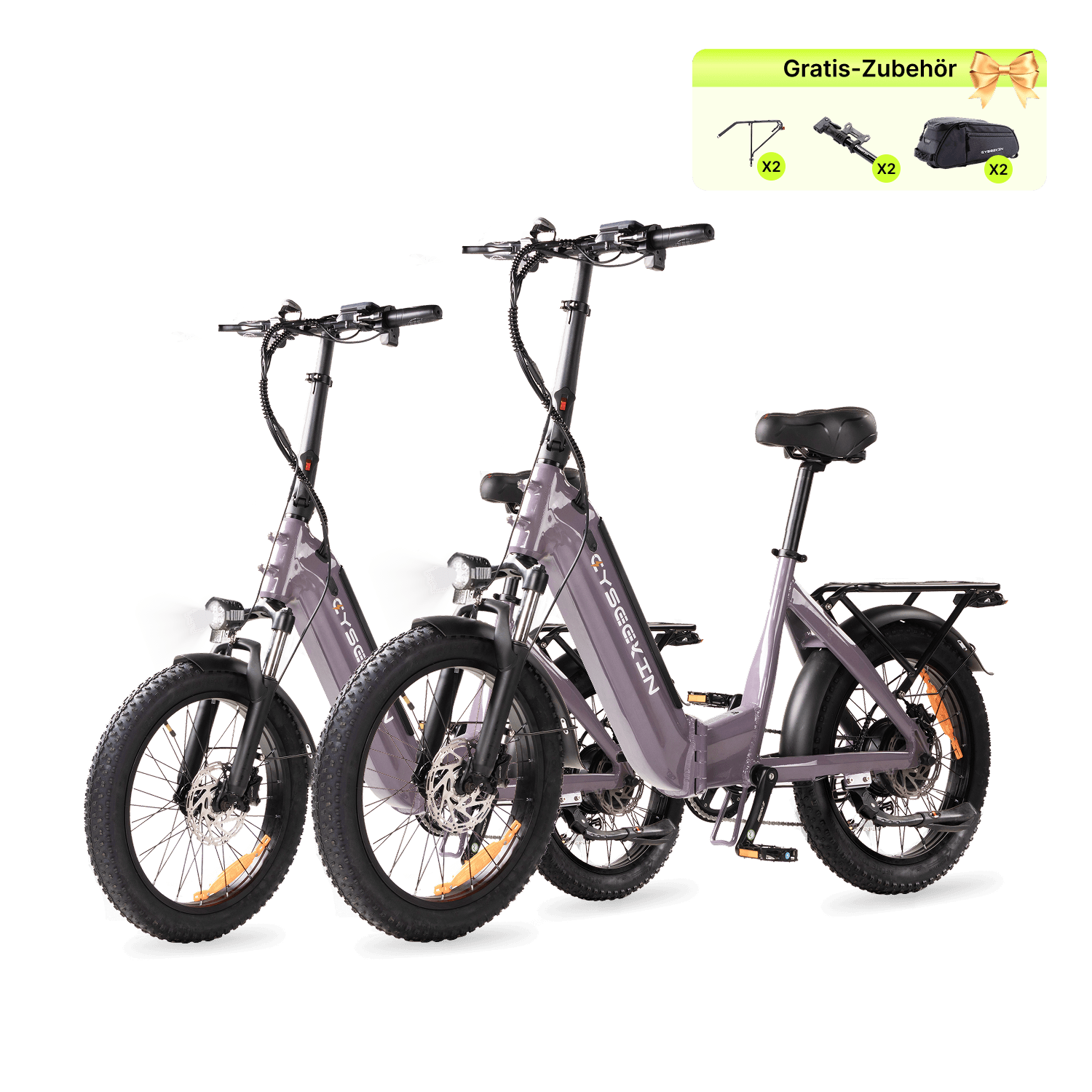 Cyseekin C20 Falt-E-Bike 2er-Set – Komfort & Reichweite für Zwei