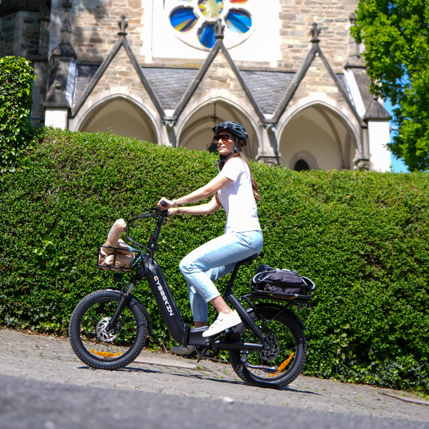 C20 Bicicleta eléctrica plegable con cuadro bajo