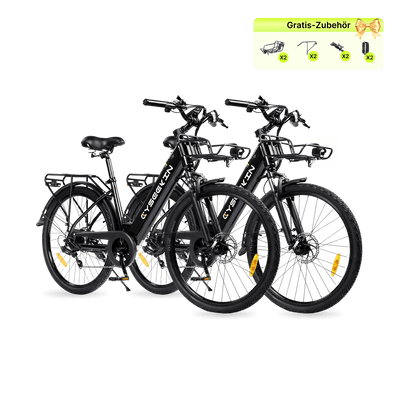 Pack doble Cyseekin S10 City E-Bike – Ideal para parejas y familias