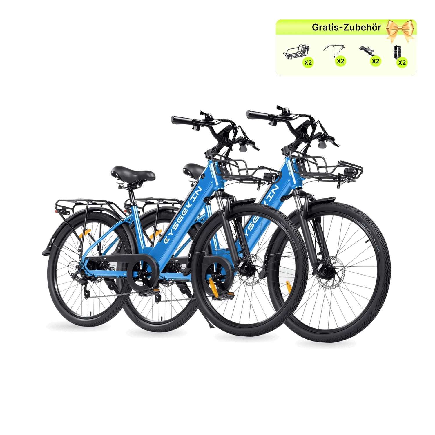 Cyseekin S10 City E-Bike 2er-Set – Ideal für Paare & Familien