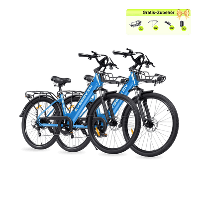 Cyseekin S10 City E-Bike 2er-Set – Ideal für Paare & Familien