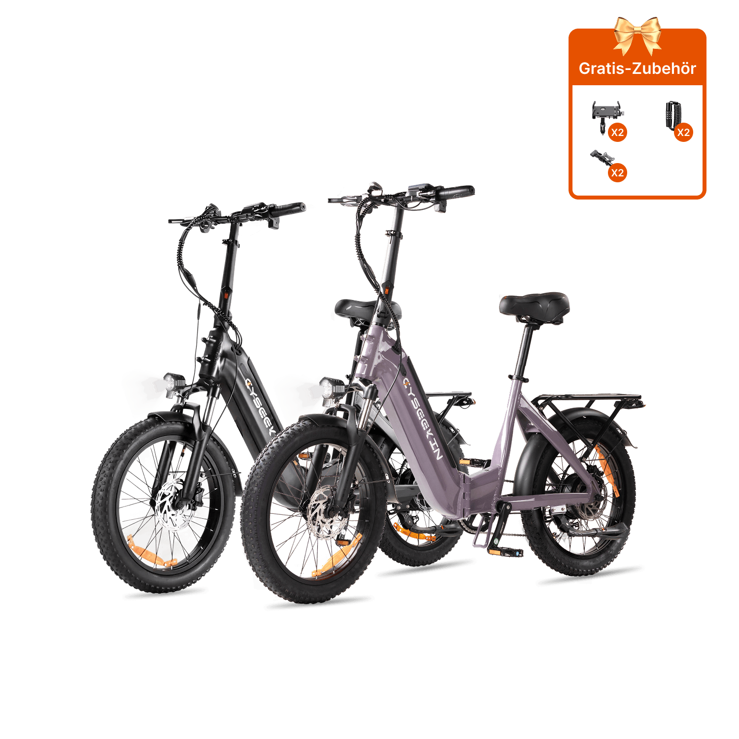 C20 Falt-E-Bike 2er-Set mit Tiefeinsteiger – Cyseekin Bike