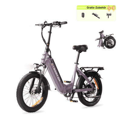 Mini vélo cargo électrique Cyseekin C20 pour ville, quotidien et navette